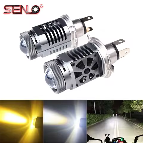 1PCS H4 9003 M3 LED Hi/Lo Beam Canbus No Error Car Motorcycle Headlight Bulb CSP Fanless H4 HB2 LED 