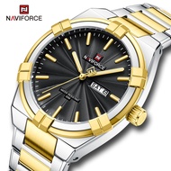 NAVIFORCE Watches For Men Quartz Sport Stainless Steel Waterproof Luxury Business Seiko movement Original Analog Men Watch 9218