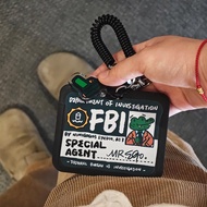 lanyard card lanyard card holder Nininigogo Original FBI Agent Card Holder Work Card Campus Access C