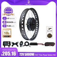 72V 5000W Snow Electric Fat Bike Motor Kit 4.0Tyre 20/24/26Inch Brushless Non-Gear Rear Hub Motor Wh