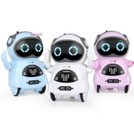 HARRIETT Talking Interactive Robot, Smart Robot Telling Story Pocket Robot, Recording LED Lights Com