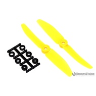 HQProp 5x4 Yellow Multi-Axis Dedicated Propeller Glass Fiber Composite Material 2 Pcs (One Front One