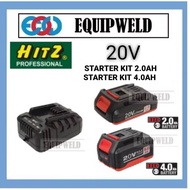 HITZ 20V POWER SOURCE STARTER KIT 2.0AH / 4.0AH BATTERY PACK / CHARGER FOR HB-5124 / HB-5136 / HB-51