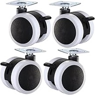 MAGICLULU 4pcs Heavy Duty Chair Crib Accessories Wheels for Office Chair Heavy Duty Caster Rolling Planter Base Gaming Chair Wheels Casters Home Office Accessories 360 Degree Casters Pulley