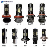 NOBELJIAOO 1Pc H7 H8 H11 9005 9006 1156 BA15S 1157 BAY15D T20 7443 LED Bulb Car Fog Light Lamp Auto 