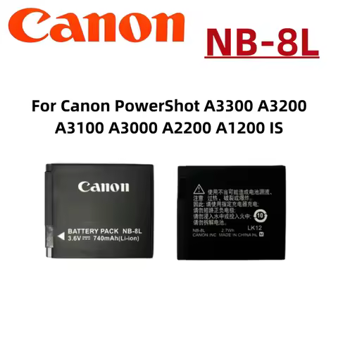 3.6V 740mAh NB-8L NB 8L NB8L Li-ion Digital Camera Battery For Canon PowerShot A3300 A3200 A3100 A30