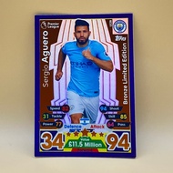 Topps Match Attax 17/18 "SERGIO AGUERO" LE2B Bronze L/E Mint Condition