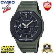 ต้นฉบับ G-Shock GA2100 ผู้ชายกีฬานาฬิกาคู่แสดงเวลา 200 เมตรกันน้ำกันกระแทกเวลาโลก LED แสงอัตโนมัติรับประกัน 4 ปี GA-2100-1A4 (100% ใหม่แท้)