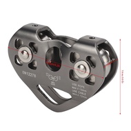 Zipline Swivel Pulley Rock Climbing Aluminium พร้อม Tandem Speed Double Trolley สําหรับปีนเขาปีนเขาร