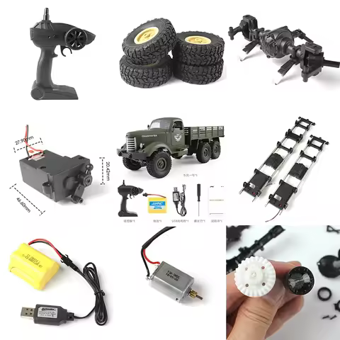 JJRC Q60 Q61 D826 D827 RC Military Truck 4WD 6WD RC Car spare parts motor Gearbox wave box tire remo