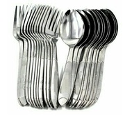 1 Dozen Stainless Steel Spoon and Fork Cutleries 12pcs Cutlery Kutsara Tinidor