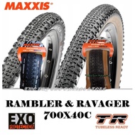 MAXXIS RAMBLER &amp; RAVAGER 700X40C Tubeless Ready/EXO Skinwall/Tanwall Gravel Tire