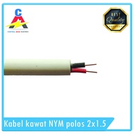 Kabel Listrik Kawat NYM Polos 2 x 0.75 (Per Meter)