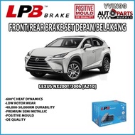 Lexus NX200T/300h AZ10 Rear Brake Pad LPB Semi Metallic