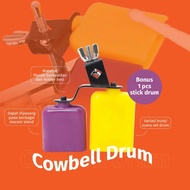 Cowbell Double Drum Set Holder Plastic Clock Block Cowbel