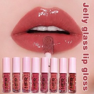 8 Colors Mirror Water Gloss Lip Glaze Lipstick Moisturizing Girls Jelly Gloss Lip Glaze Lip Lip P1j6