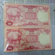 uang kuno 100 badak aunc noser urut seratus rupiah badak uang lama 100