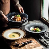 Straw Hat Plate Ceramic Deep Plate Salad Plate Pasta Seafood Plate Japanese Western Food Plate Pasta