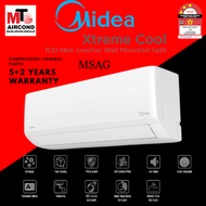 (MTO) MIDEA MSAG-CRN8 XTREME COOL (NON INVERTER) R32 AIRCOND 1.0HP, 1.5HP, 2.0HP, 2.5HP