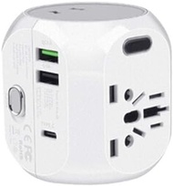 BPYSD More Functions, Power Plug Adapter - International Travel - 2 USB Ports In Over 150 Countries - 100-240 Volt Adapter - (1 Pack) White (Color : White)