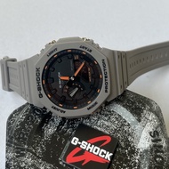 g*/shock GA-2100 Grey Orange Series Men Sports Watch resin watch strap fashion gift w874