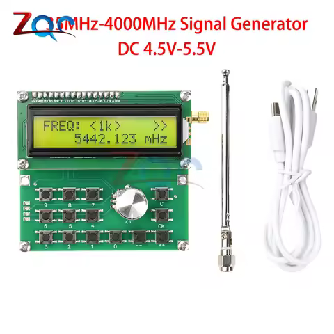 ADF4351 Signal Source Variable-Frequency Oscillator Signal Generator 35MHz to 4000MHz Digital LCD Di