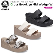 Crocs Brooklyn Mid Wedge รองเท้าแตะ Crocs สําหรับผู้หญิง