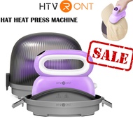 HTVRONT 220V Hat Heat Press Machine Small Heat Press Meter for Heating Transfer Vinyl Sublimation Pu