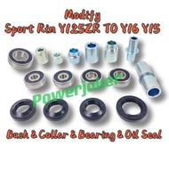 (Modify) Y15 Y16 Y16ZR - Complete Set Hub Collar Bush Tayar Sprocket Spoket Disc Bearing Sport Rim Y
