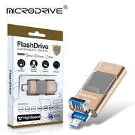 [โพล] 4 In 1 Type-C OTG USB แฟลชยูเอสบีแฟลชไดรฟ์3.0 Pendrive 64แท่ง USB ขนาด GB 128GB หน่วยความจำ256