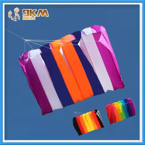 9KM Mini UltraFoil Pilot Kite Lifter Line Laundry Pendant Soft Inflatable Kite 30D Ripstop Nylon wit