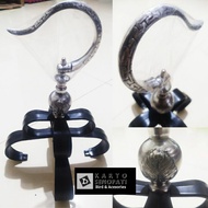 GANTUNGAN Magpie Disc Hanger Stone cungkok Crown Bird Cage Bird Cage Accessories