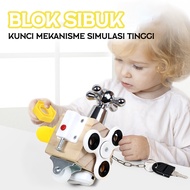 Smart Toys Busy Cube Busy Blocks Educational Toys Sensory Play Montessori Toys Unique Baby Gifts / 6