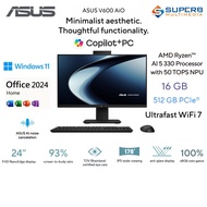 Asus VM640KA-BPC005WS AiO PC (AMD R5 AI 330, 16gb, 512gb, 24" FHD, Win11, OPI, Black)