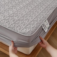 Low pricePremium Quality 100% Cotton Thick Mattress Cover Pure Cotton King Bed Cover Anti-bacterial
