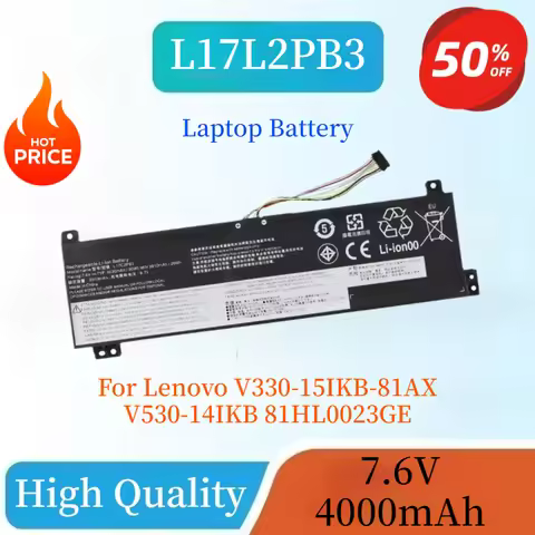 Brand New High Quality L17L2PB3 L17C2PB3 L17L2PB4 Laptop Battery 7.6V 4000mAh For Lenovo V330-15IKB-