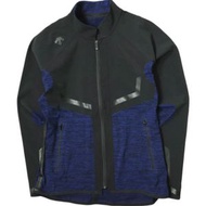 DESCENTE GOLF 日本製造 g-arc 系列 Sights 四向彈性尼龍布料，搭配 Prime Flex 保暖針織布。 DGMMJL50 M BL00 黑色/藍色夾克/外套。二手。 [DES