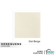 KKBS CURTAIN Henequens Curtain Fabric Cut by Meter - Oat Beige (126")