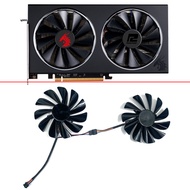 【Sleek】 2pcs New 95mm 4pin Fdc10u12s9-C Cooling Fan Rx 5700 Xt Red Dragon Gpu Fan For Powercolor Rx 