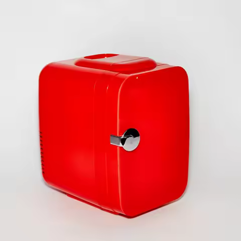 4L Portable Mini Fridge,DC12V&AC 110-240V Mini Fridge for Bedroom,Skincarre Fridge for Make-up Water