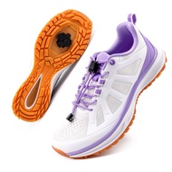 Women's Cycling Shoes, SPD Compatible Spin Shoes with Breathable Mesh, Elastic Drawstring, 2-Bolt Cl