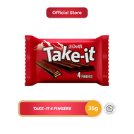 Delfi Take-It 4 Fingers Cokelat Wafer 35 g