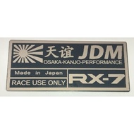 mazda rx7 emblem METAL jdm kanjo rx-7 fd3s
