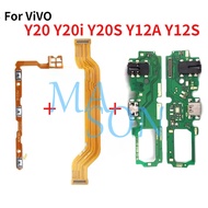 Power Volume Flex For Vivo Y20 Y20i Y20S Y12S Charging Port Board Main Motherboard Board Flex