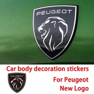 Car Body Decoration Stickers New Logo Fender Trunk Trim For Peugeot 308 408 508 4008 2008 5008 Exter