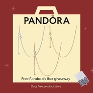 Curb Chain Necklace 398283 Pandora 100% 925 Silver Jewelry Exquisite Gift Couple Gift Set