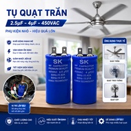 Oil capacitor 2.5uF 3.5uF 4uF voltage 350VAC genuine iLinhkien ceiling fan capacitor kapasitor kipas