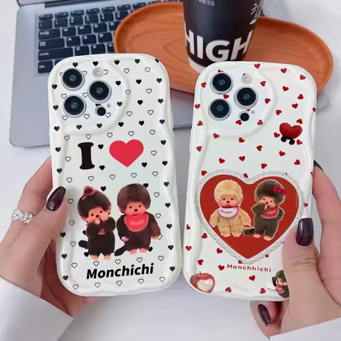 Cute Monchhichis New Ins Phone Case for Samsung Galaxy S26 S25 S24 S23 S22 S21 S20 Ultra Plus 5G FE 
