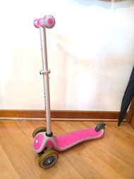 Globber Primo 兒童三輪滑板車 (Pink & Grey)
