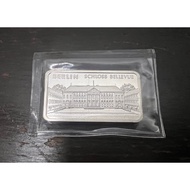 Degussa Motive Berlin Schloss Bellevue 1 oz .999 Silver Bar 1oz